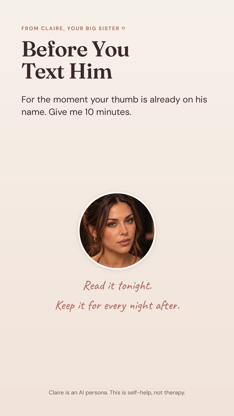 The Before You Text Him guide